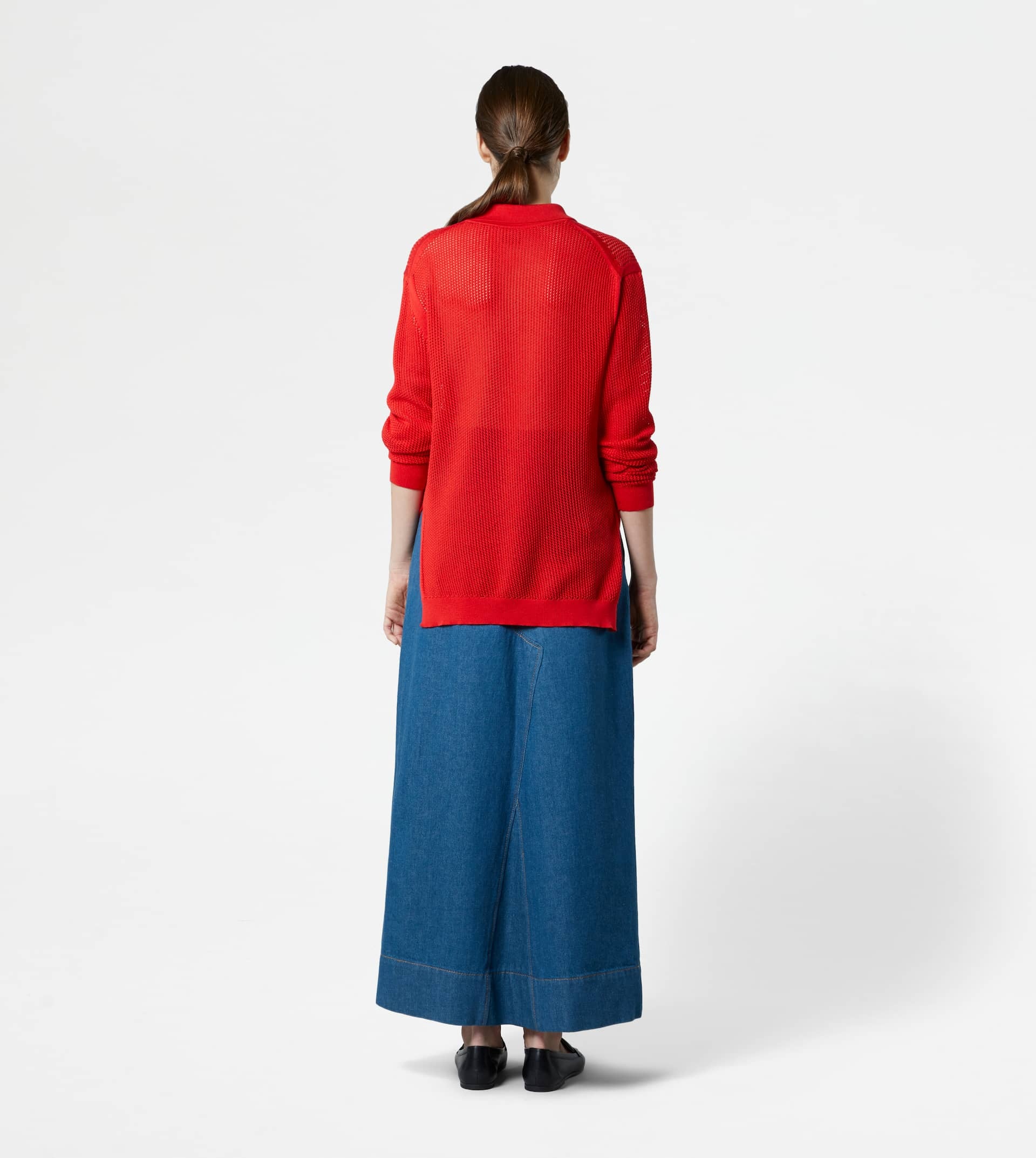 KNITTED POLO SHIRT - RED - 3