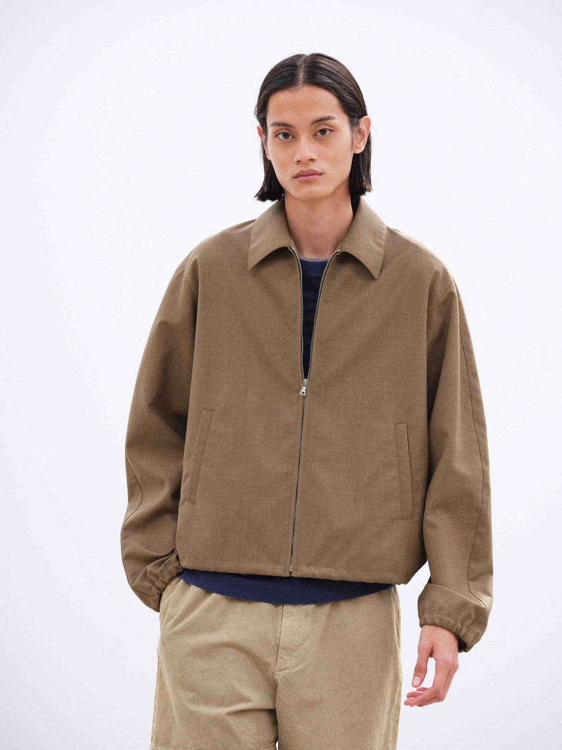 AURALEE BONDED TROPICAL WOOL ZIP BLOUSON outlook