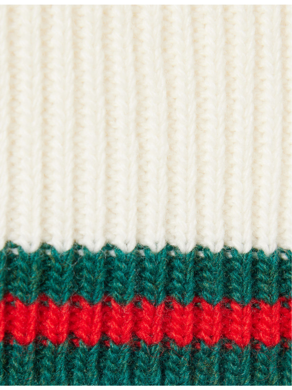 Regular-fit striped-trim wool-cashmere blend knit jumper - 7