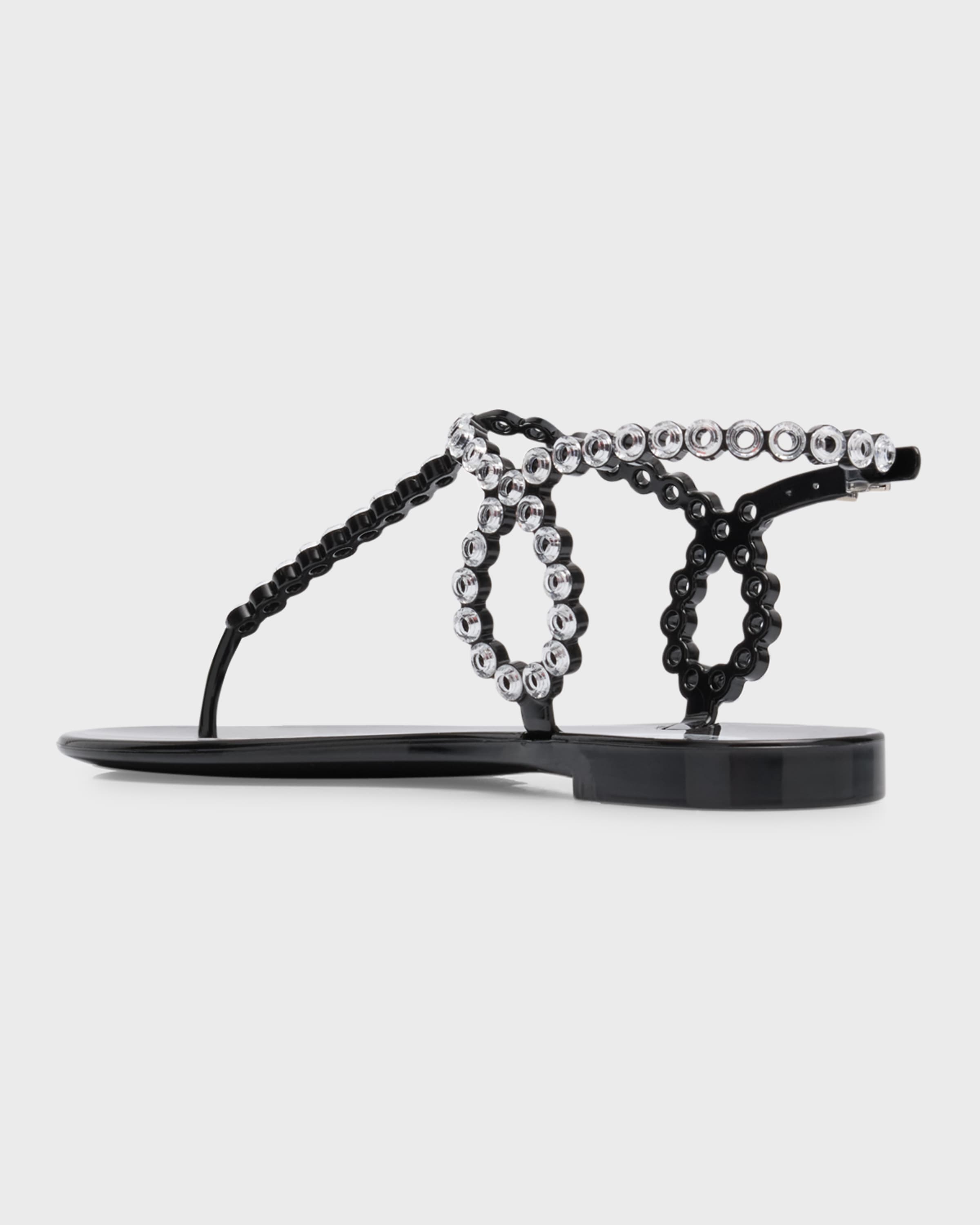 Almost Bare Crystal Jelly Slingback Sandals - 3