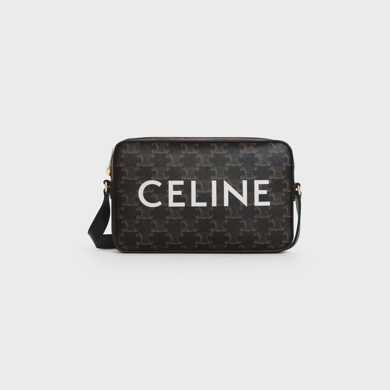 Medium Messenger Bag in Triomphe Canvas with Celine Print 1