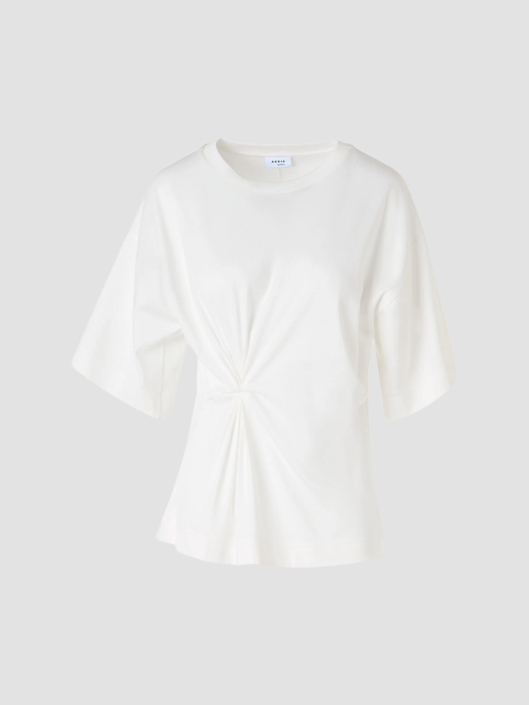 Women's Pinched Jersey T-Shirt - Cream - 1