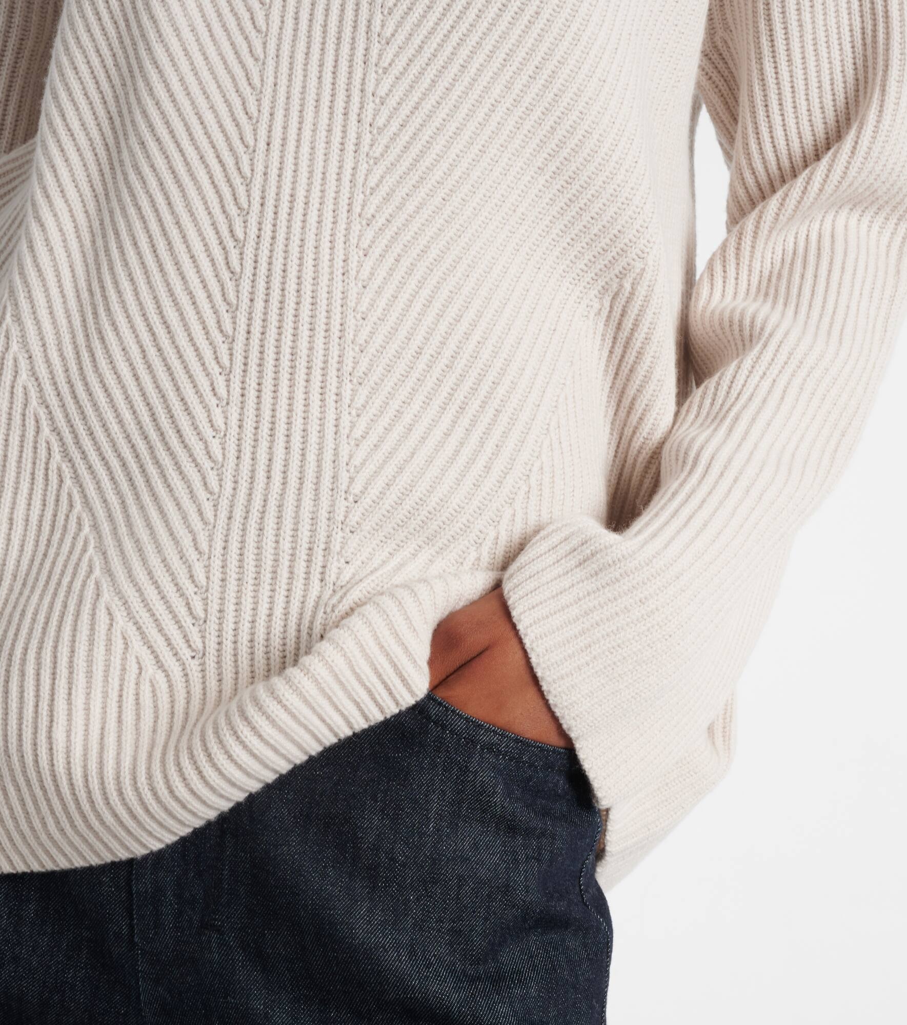 Falcone ribbed-knit wool hoodie - 5