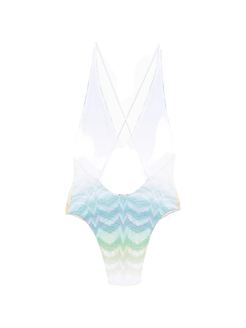 Missoni Missoni Cross-back Chevron Swimsuit outlook