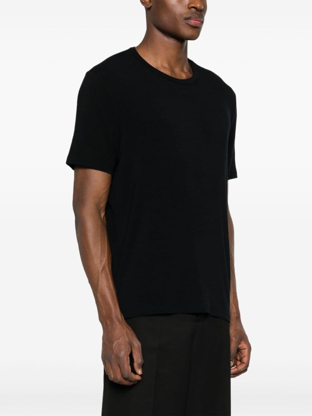 crew-neck ribbed T-shirt - 3