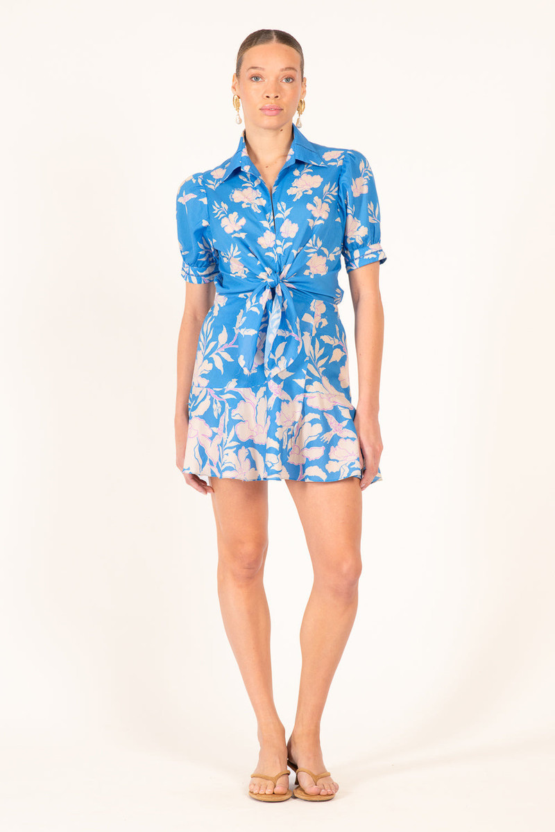Mini Dress Iris - Blue Palm Beach 1