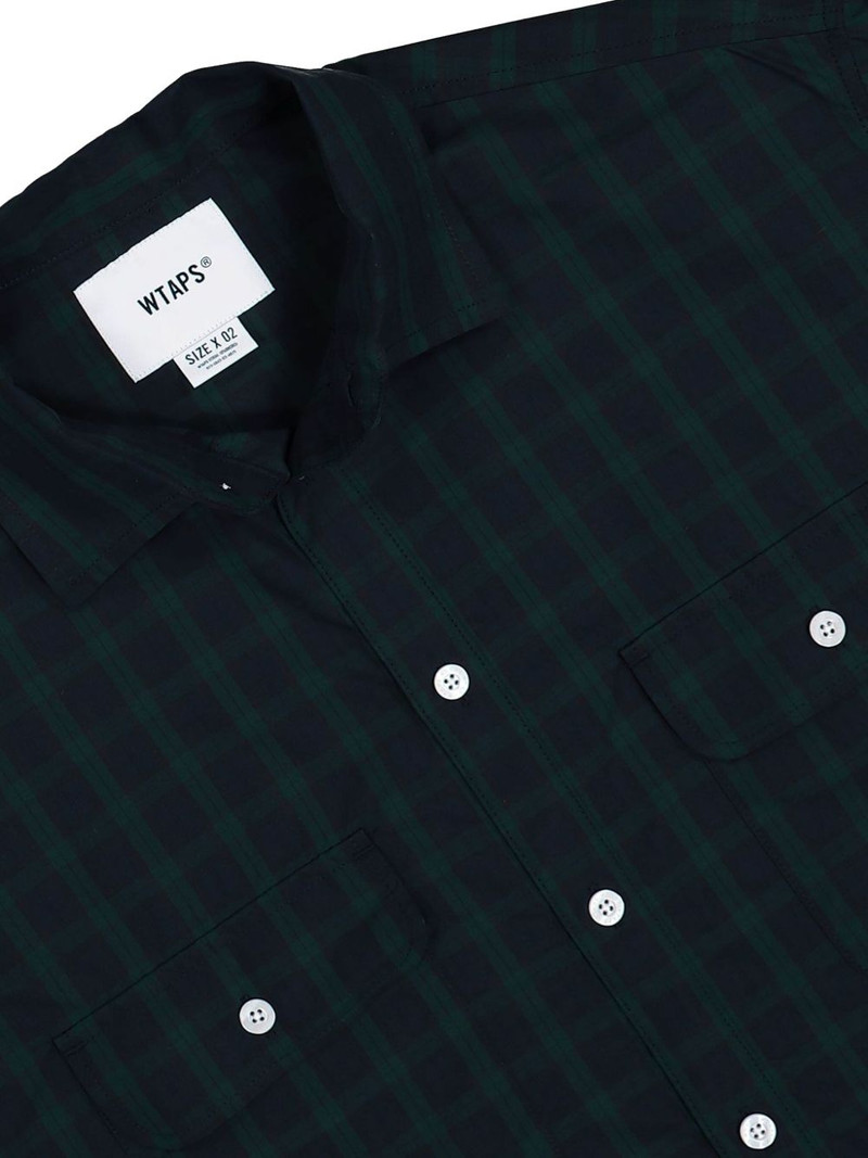 pocket-detail plaid shirt 5