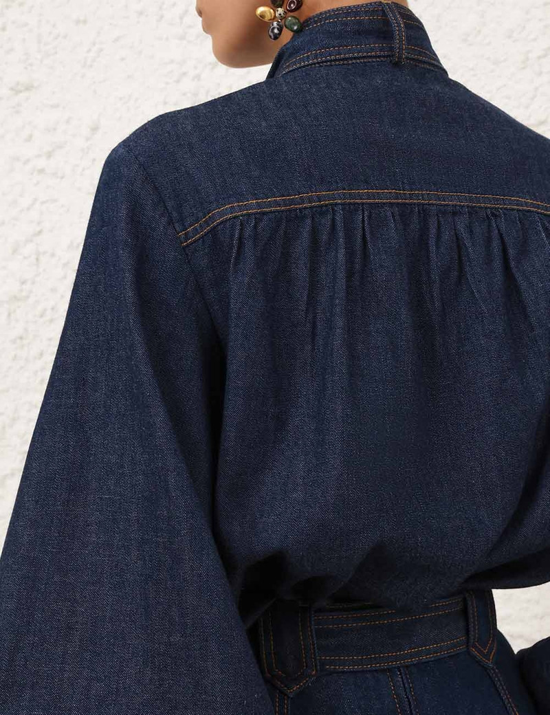 DENIM CARGO BLOUSE 5