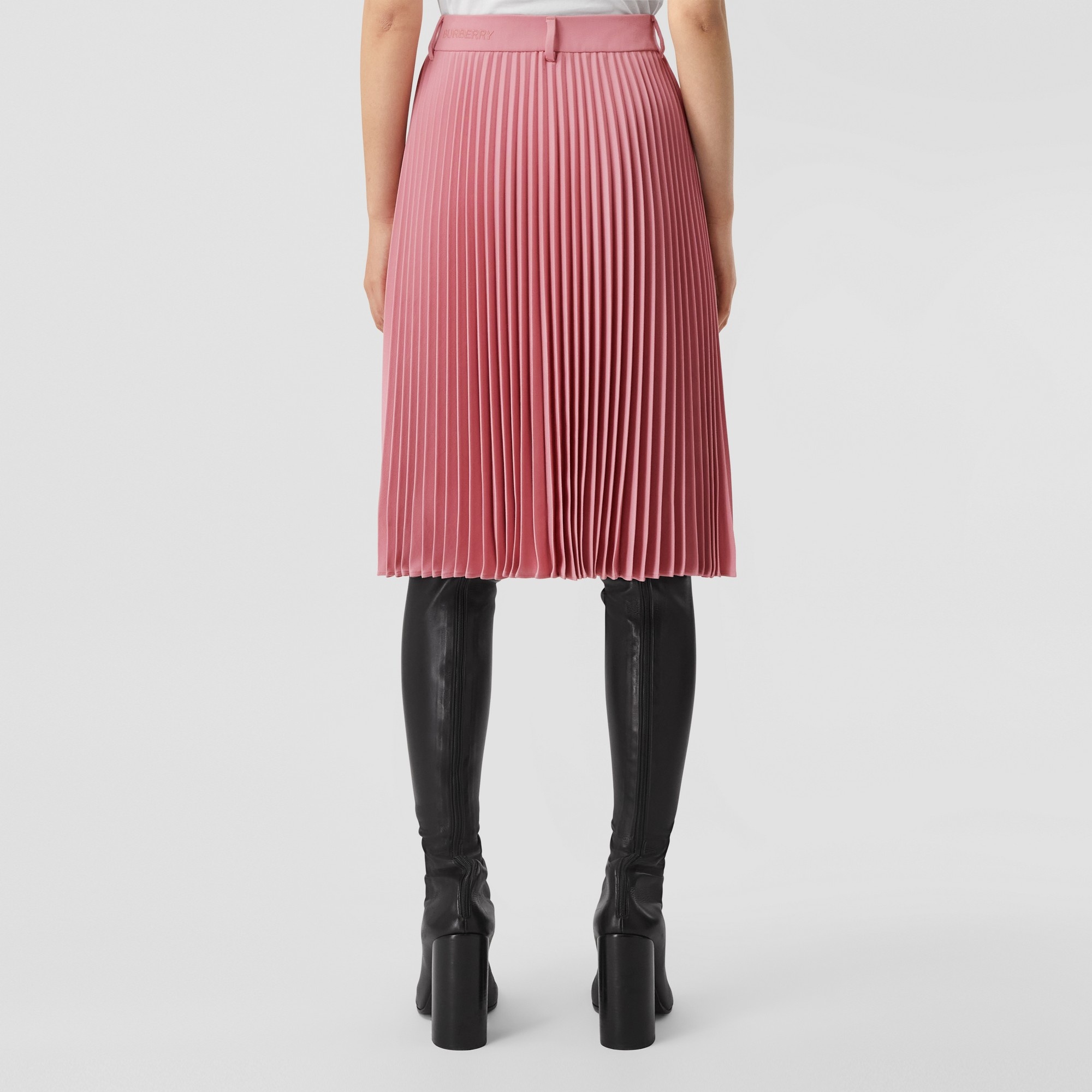 Pleated Panel Grain de Poudre Wool Shorts - 4