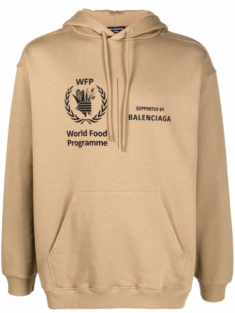 logo-print hoodie - 1