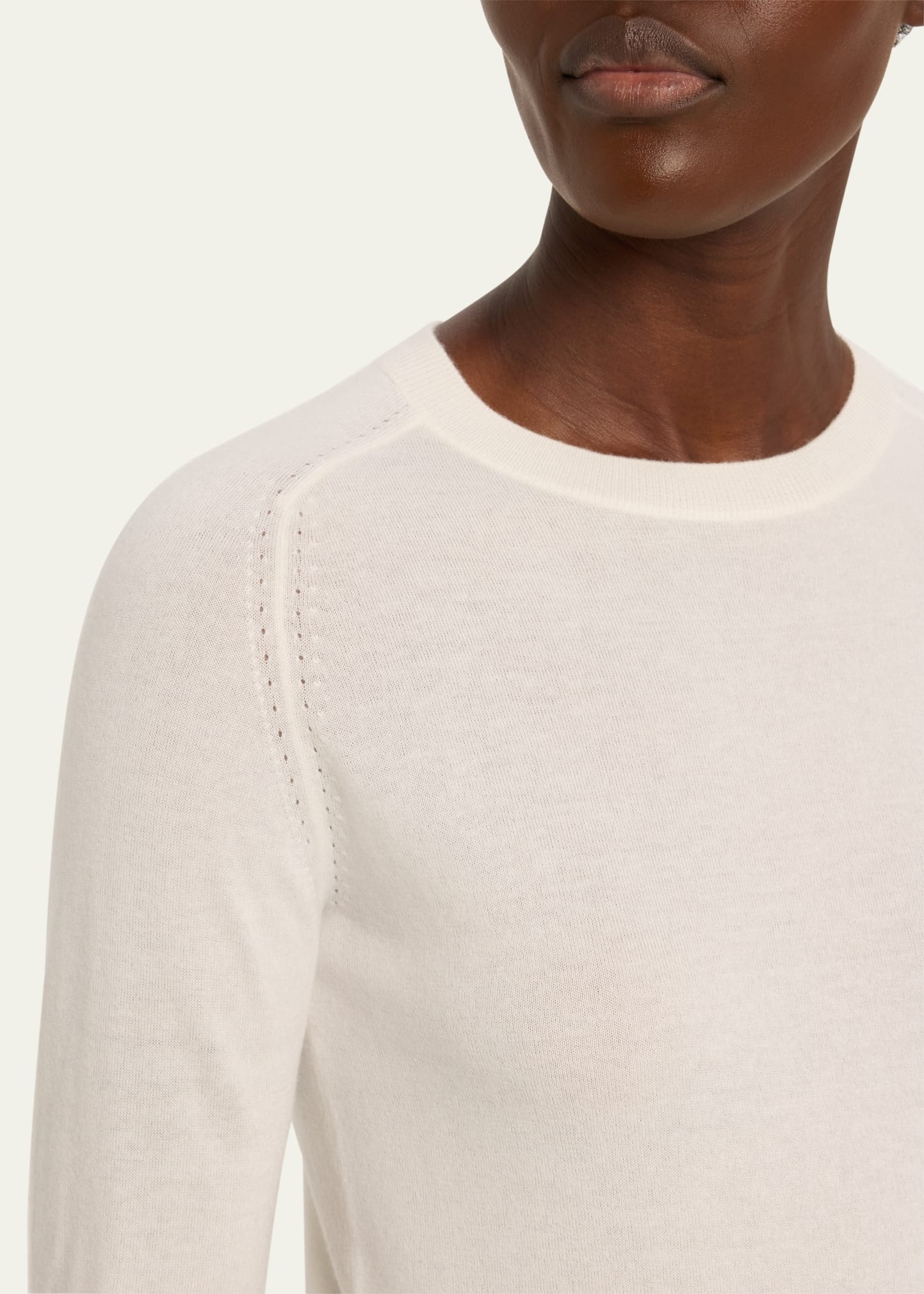 Girocollo Manica Neo Piuma Cashmere Sweater - 5