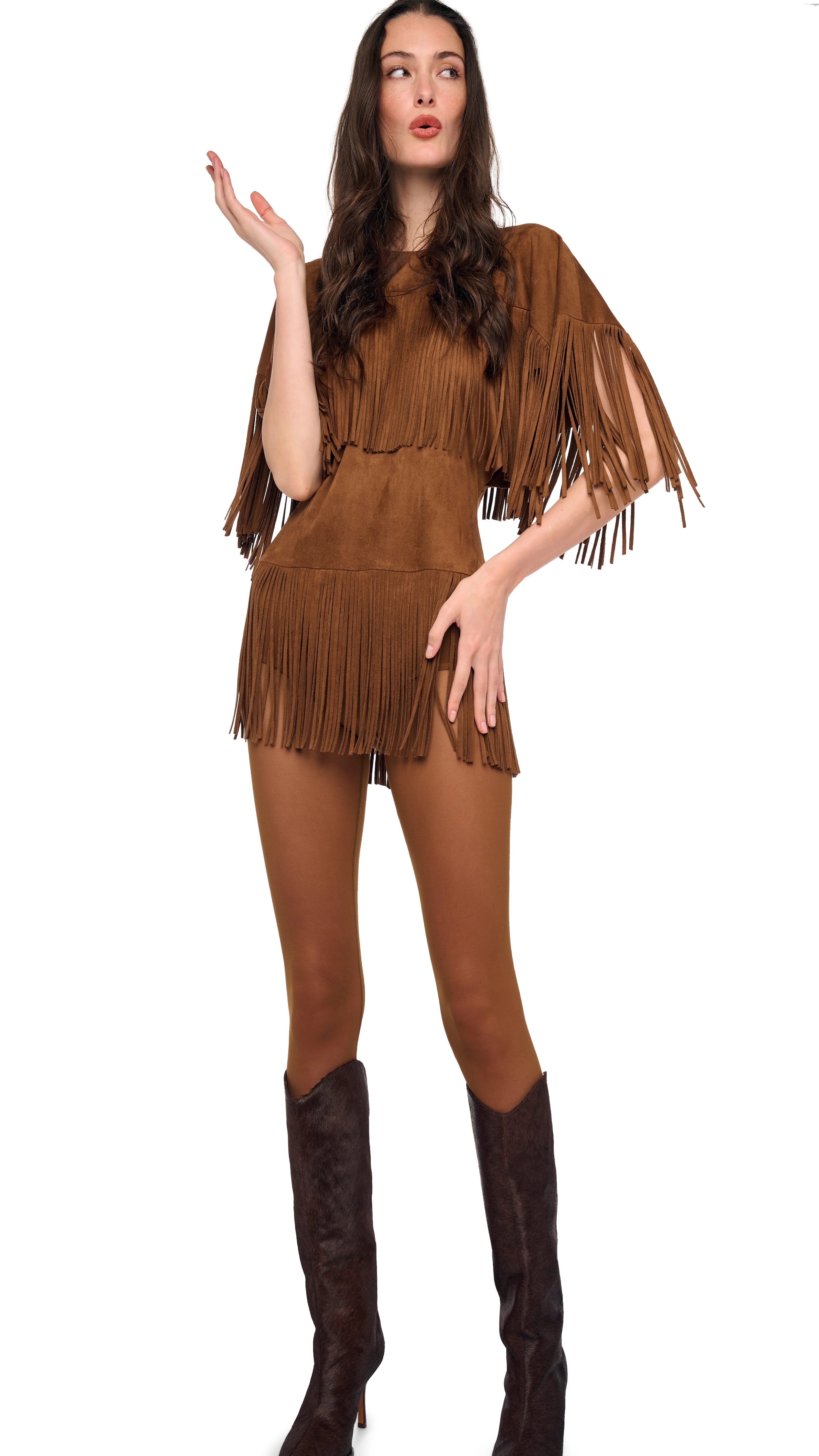 FRINGE REVERSE OBIE PICKLEBALL DRESS - 1