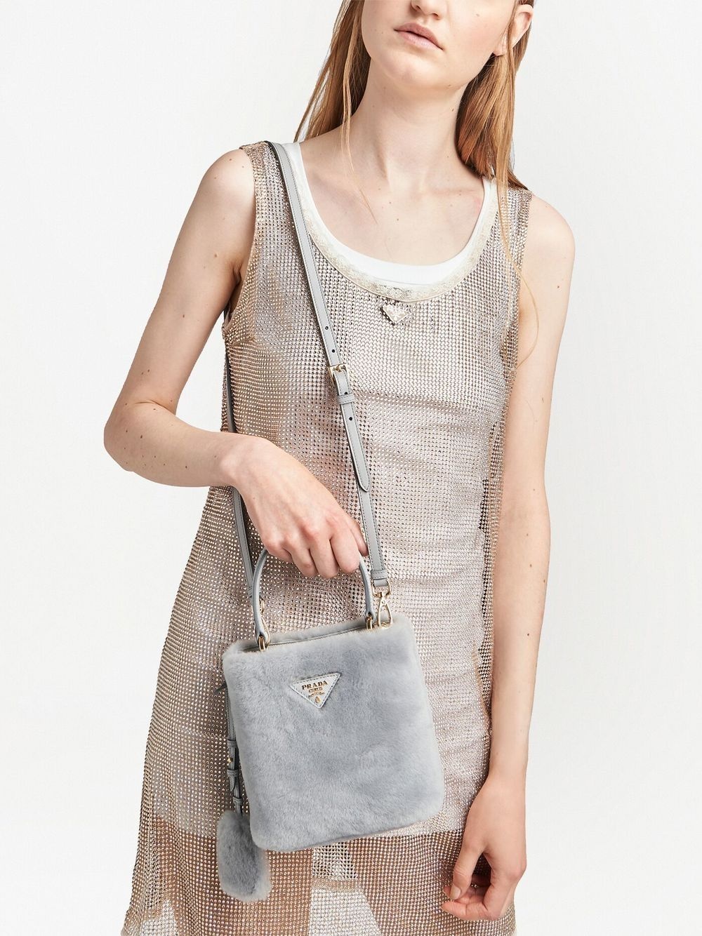 Panier shearling mini-bag - 6