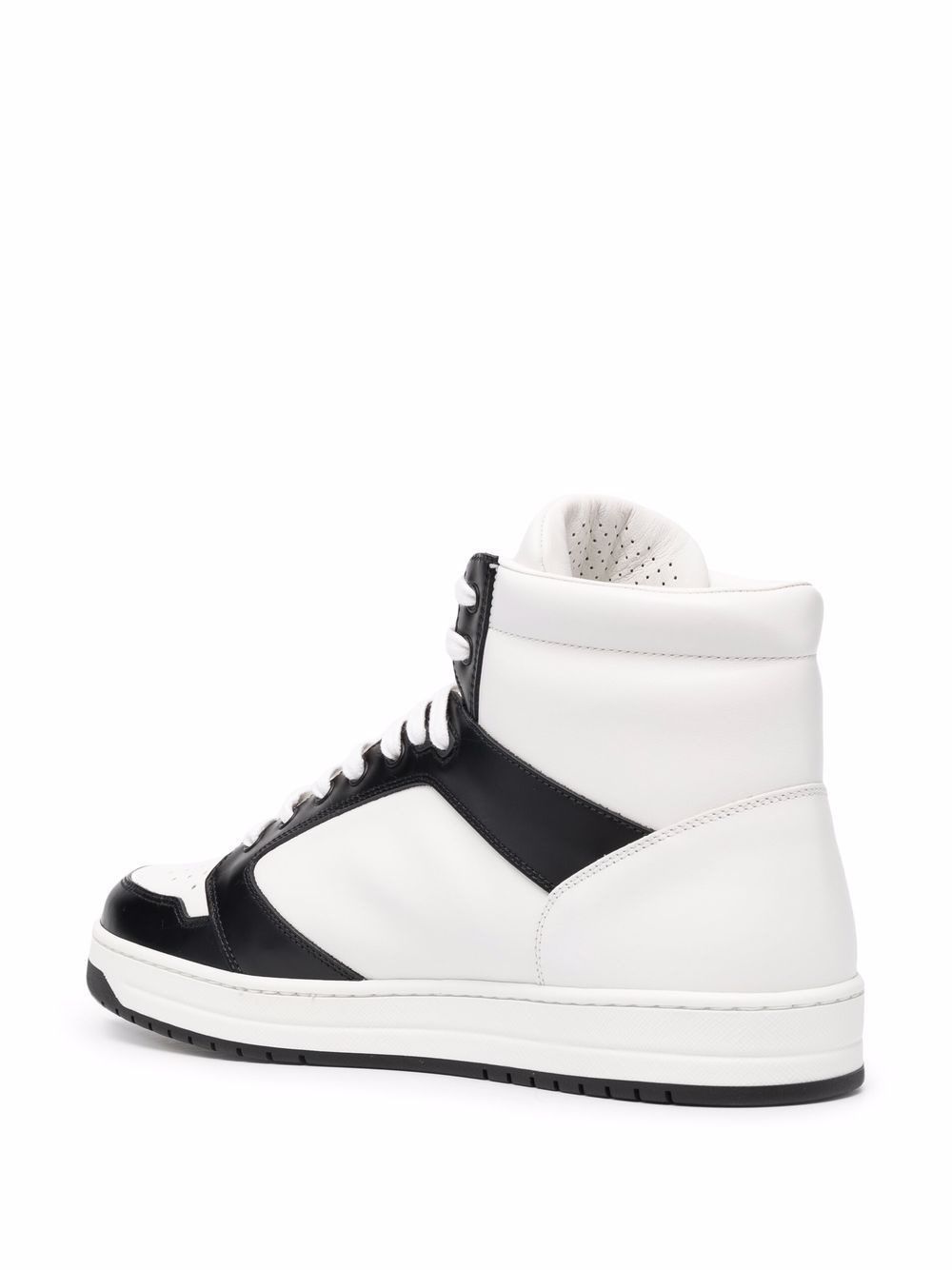 triangle-logo contrast-trim sneakers - 3