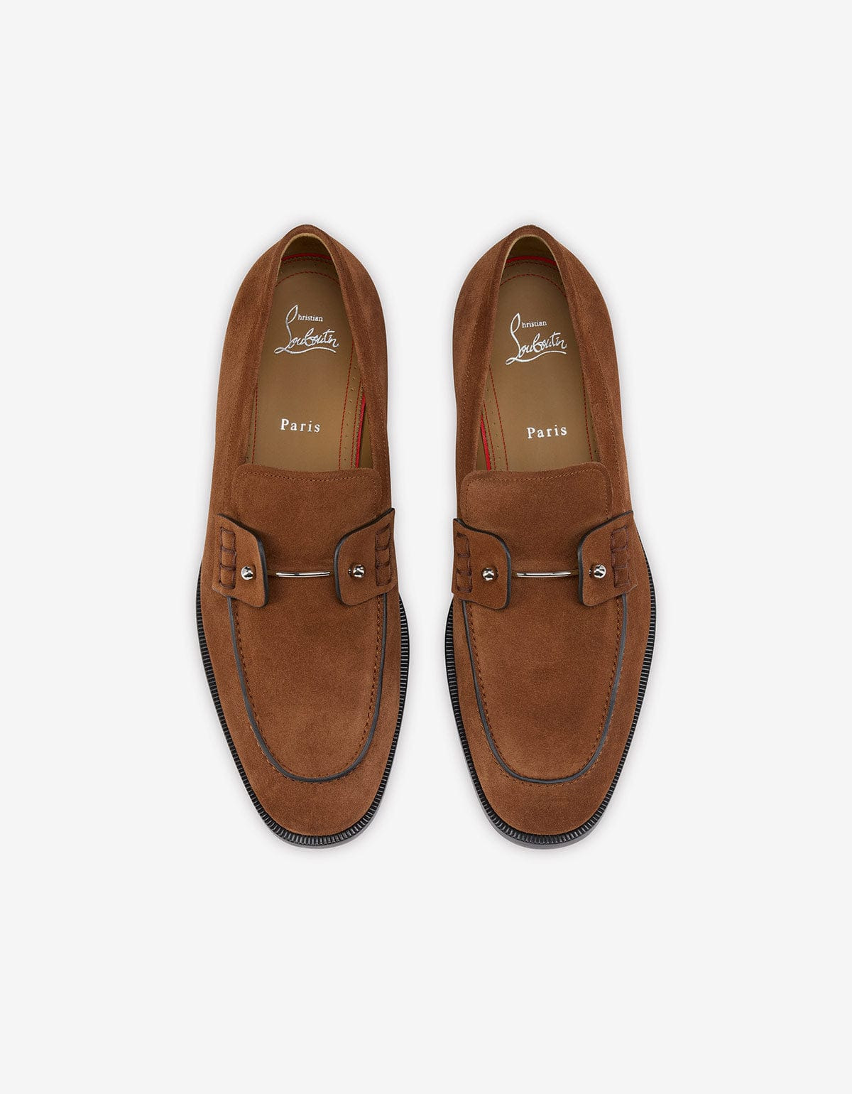 Christian Louboutin Brown Chambelimoc Loafers - 4