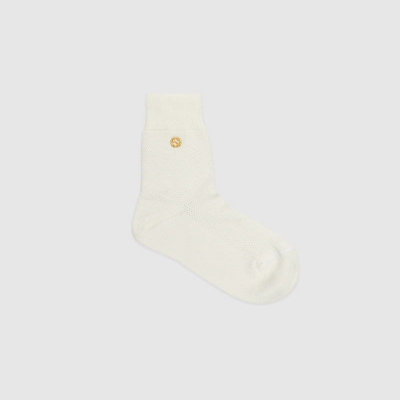 Cotton blend socks with Interlocking G 1