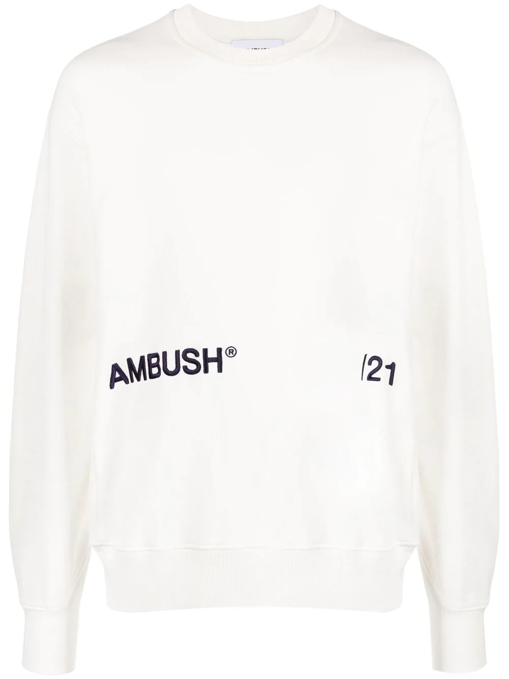 logo-print cotton sweatshirt - 1