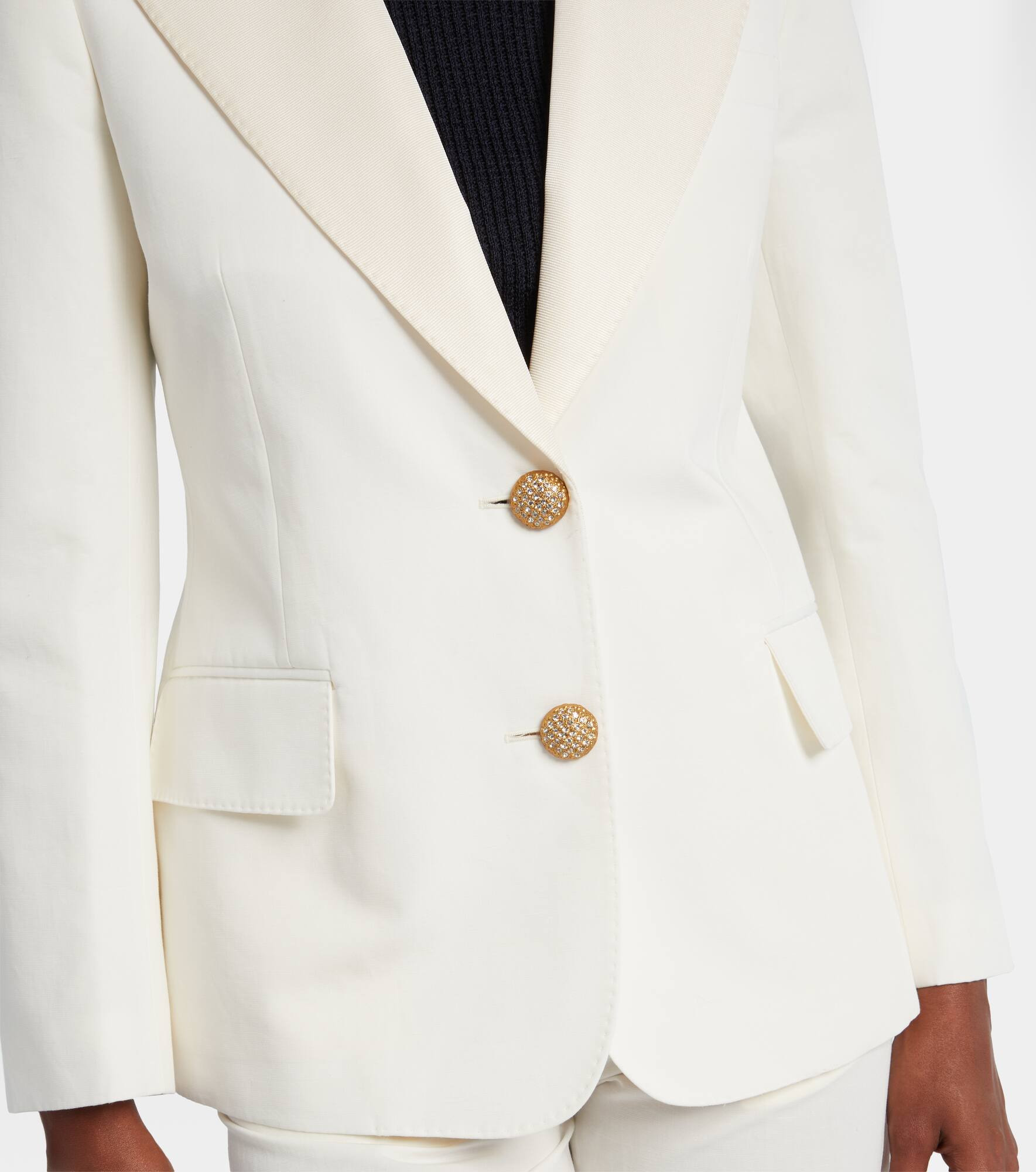 Cotton and linen blazer - 5