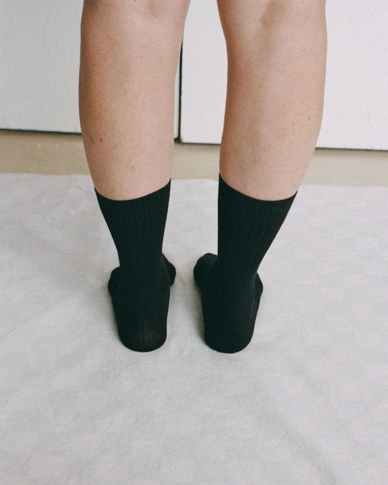 Rib Overankle Socks - Organic Cotton Rib 3