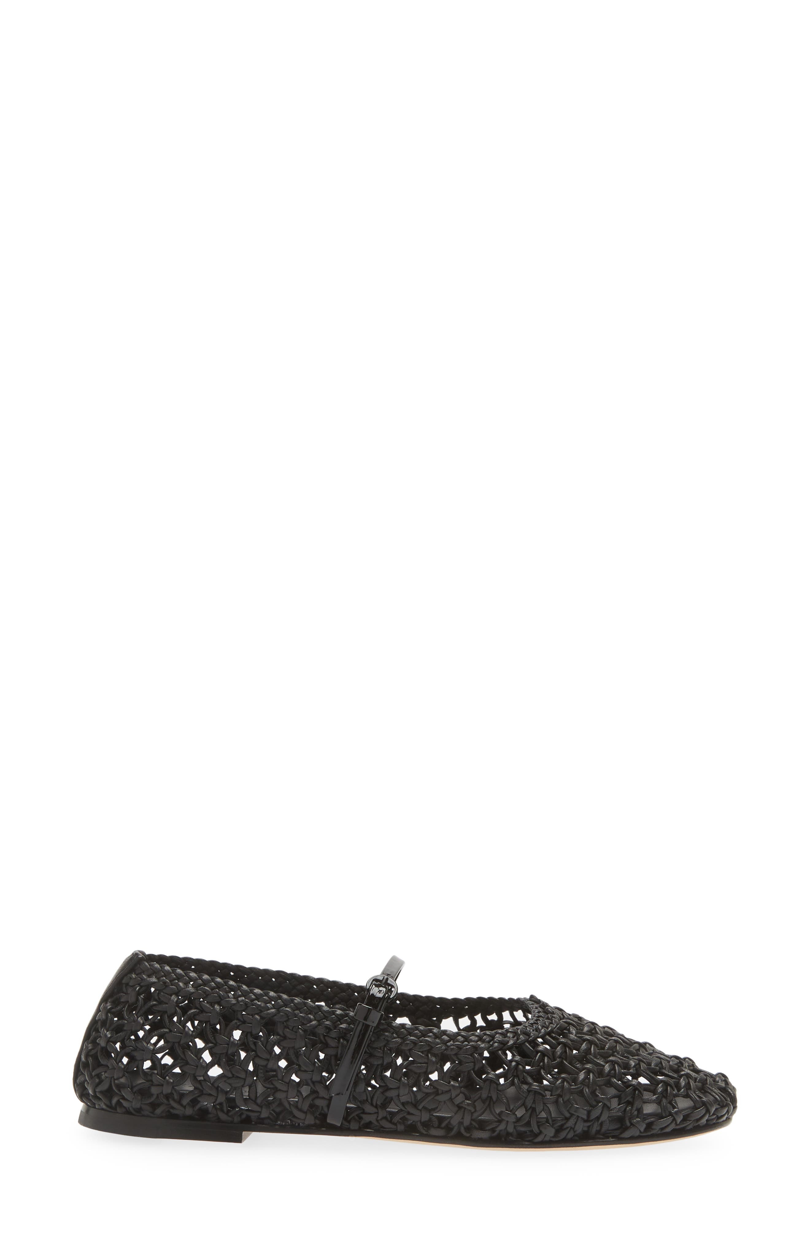 Dear Frances Balla Weave Mary Jane Flat in Black Weave at Nordstrom - 4