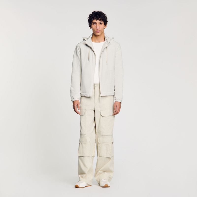 Sandro ZIP-UP HOODED JACKET outlook