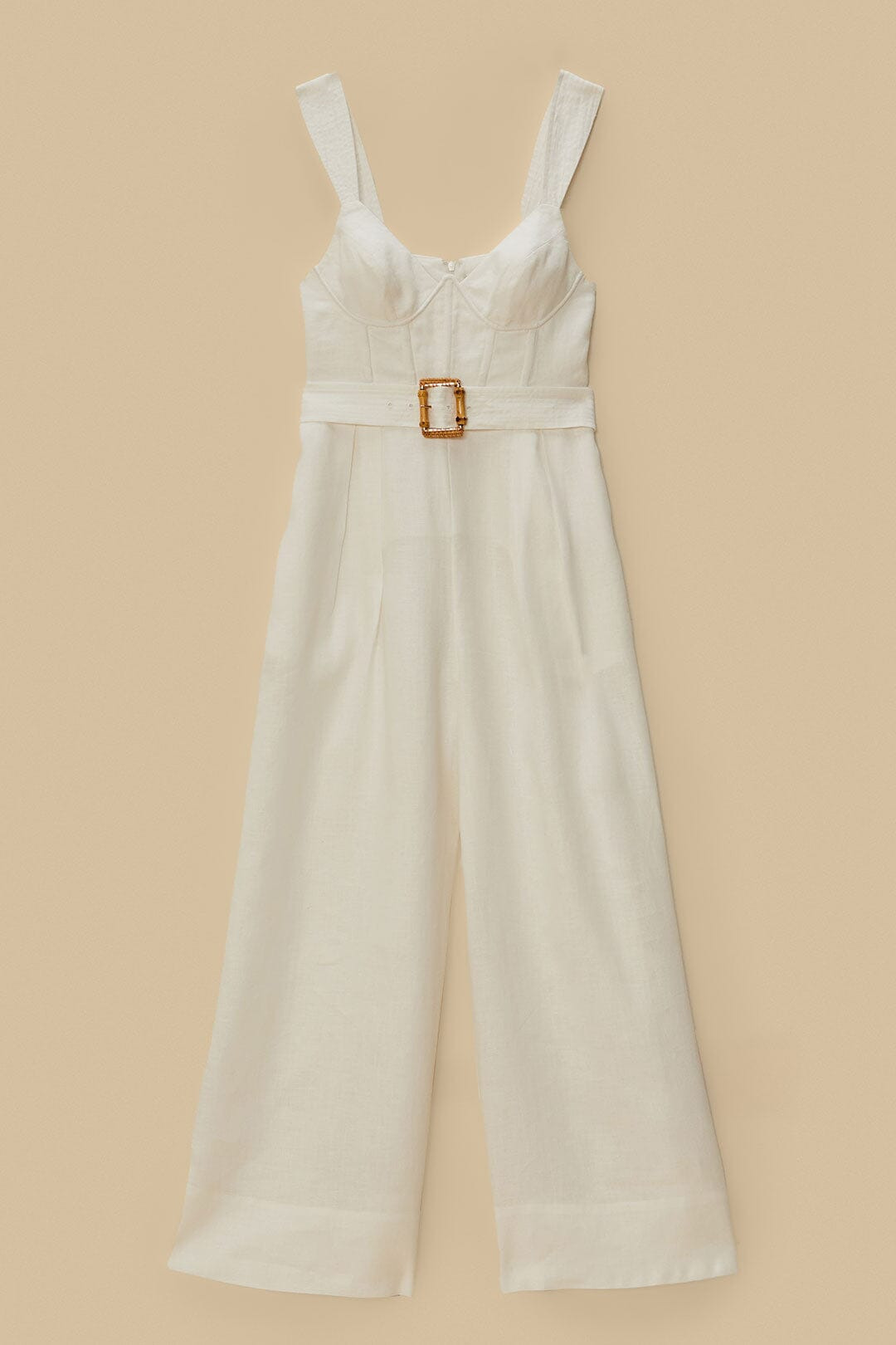 Off-White Euroflax™ Premium Linen Jumpsuit - 5