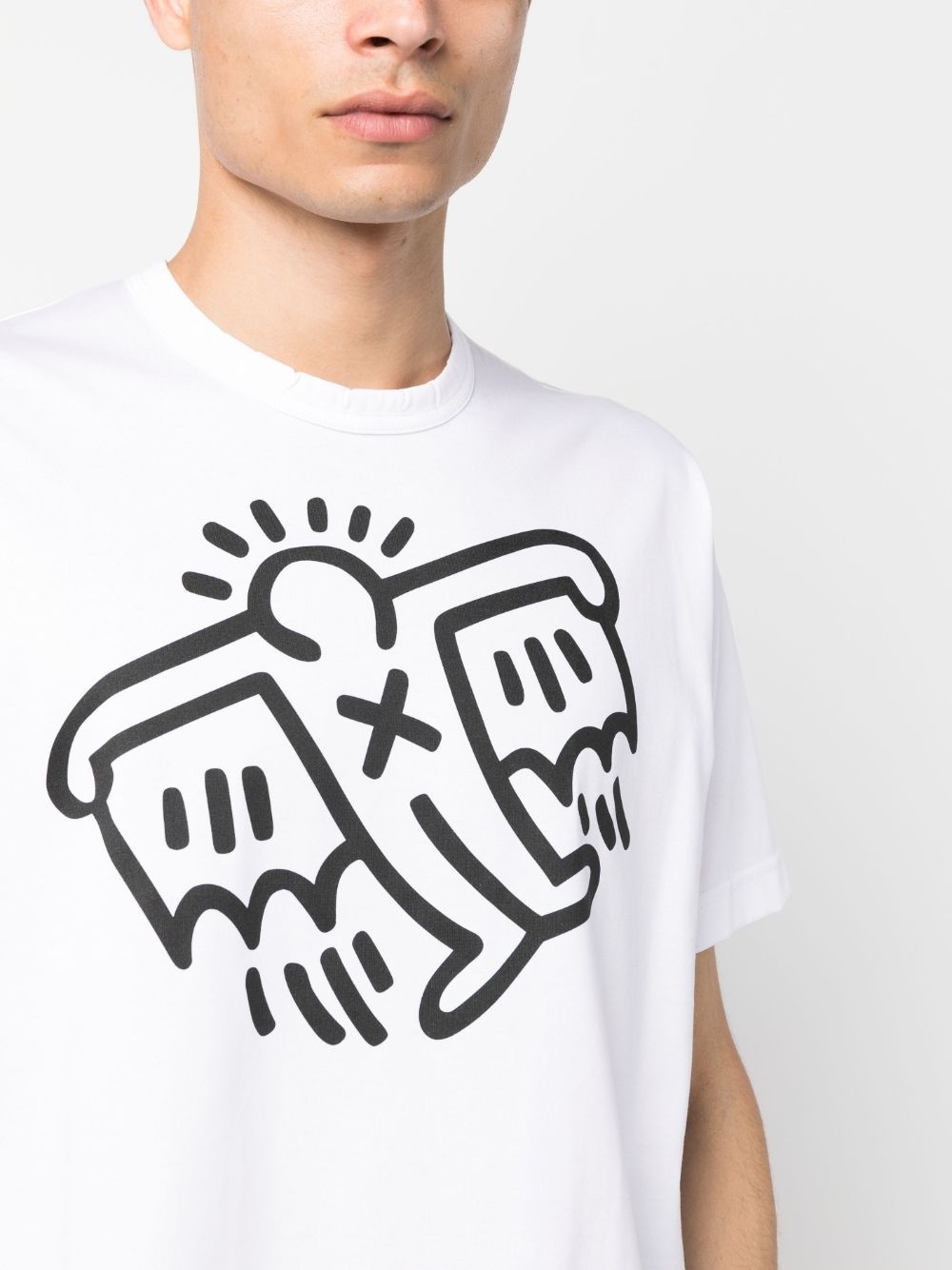graphic-print crew-neck T-shirt - 5