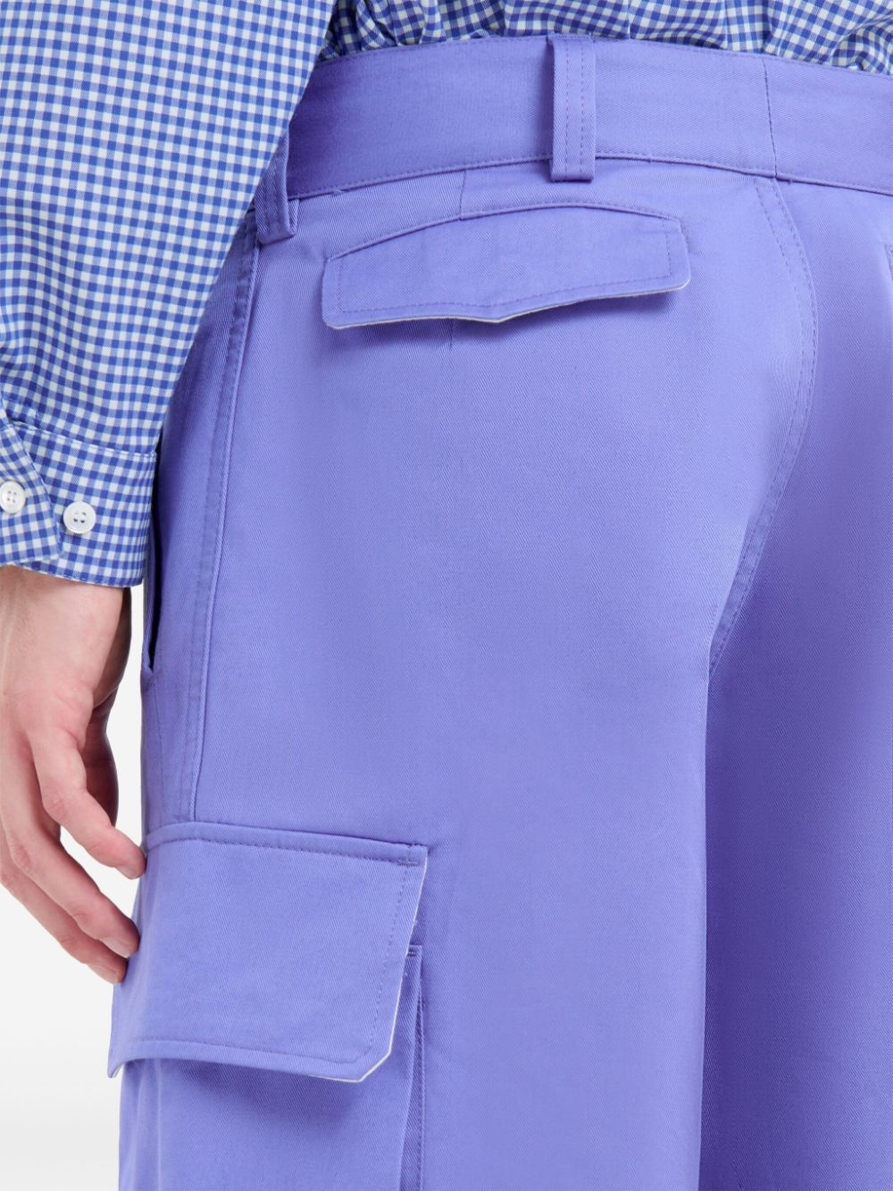 cargo pockets cotton trousers - 5