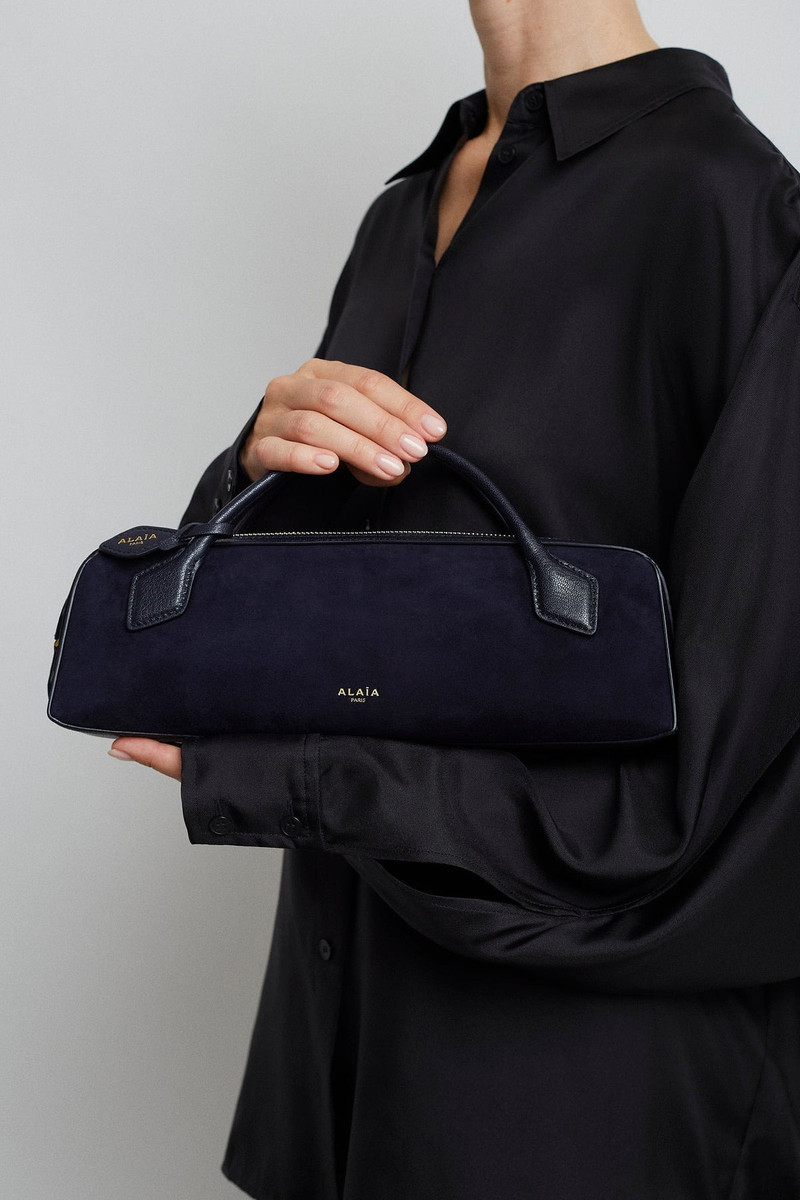 Alaïa Teckel Clutch dark blue bag outlook