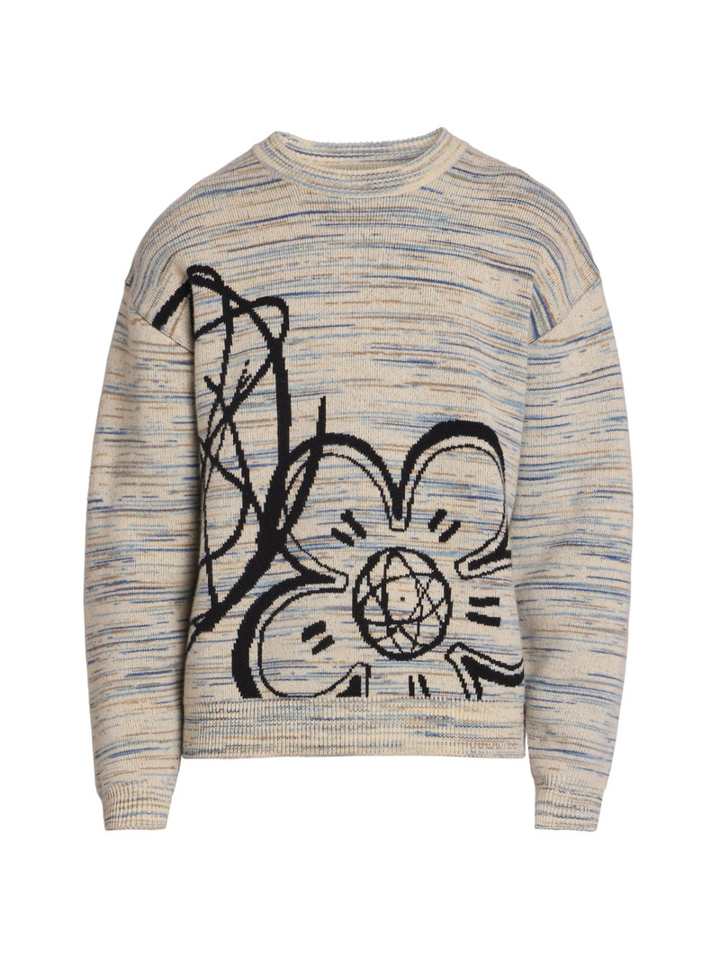 Men's Reversible Futura Stretch-Wool Sweater - Off White 1