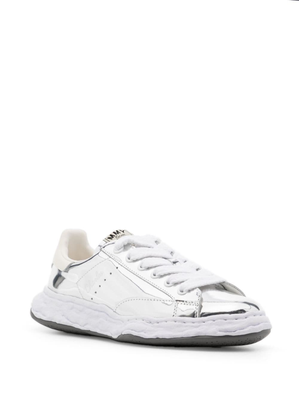 Charles lace-up metallic sneakers - 2