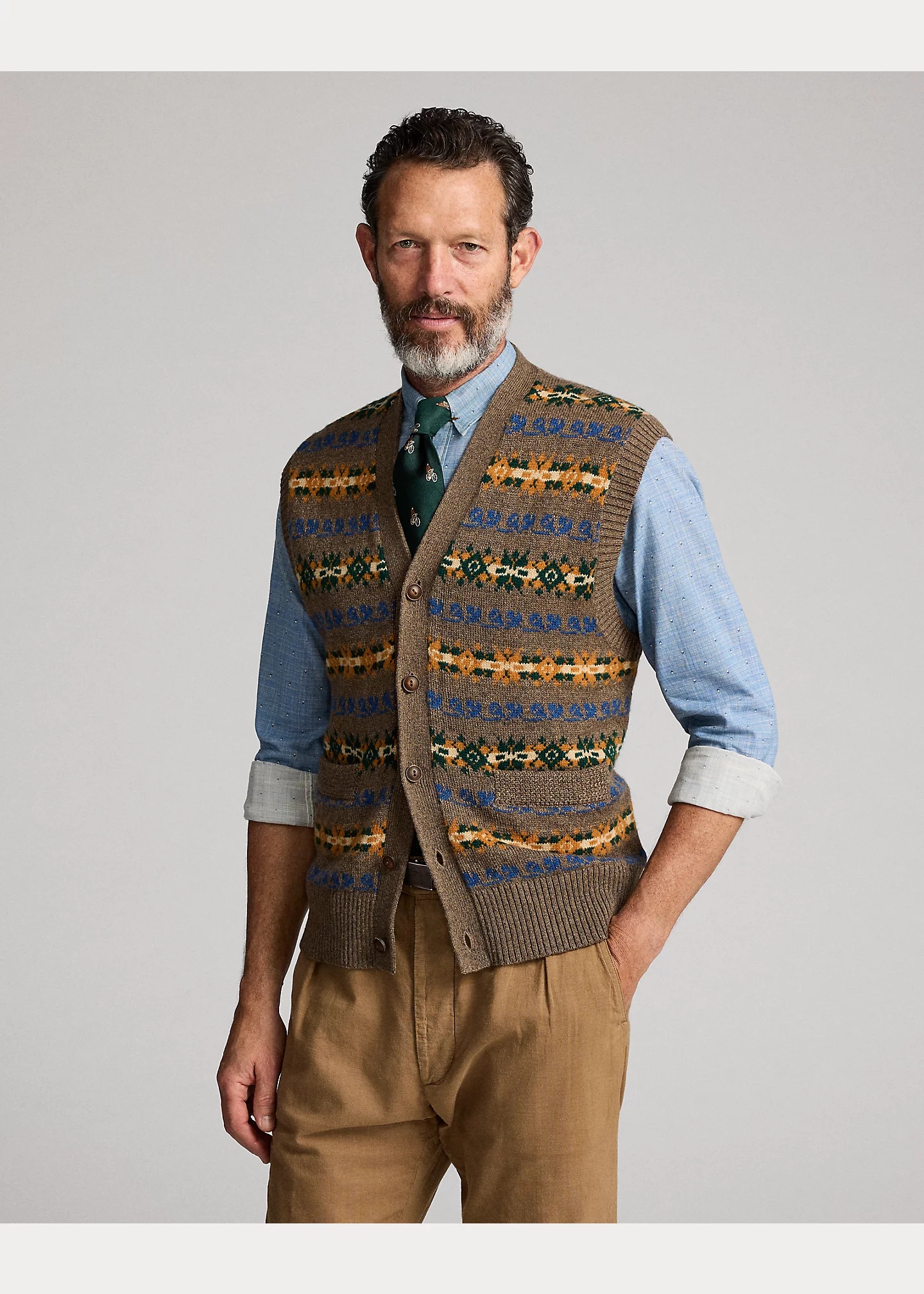 Fair Isle Wool-Blend Sweater Vest - 3