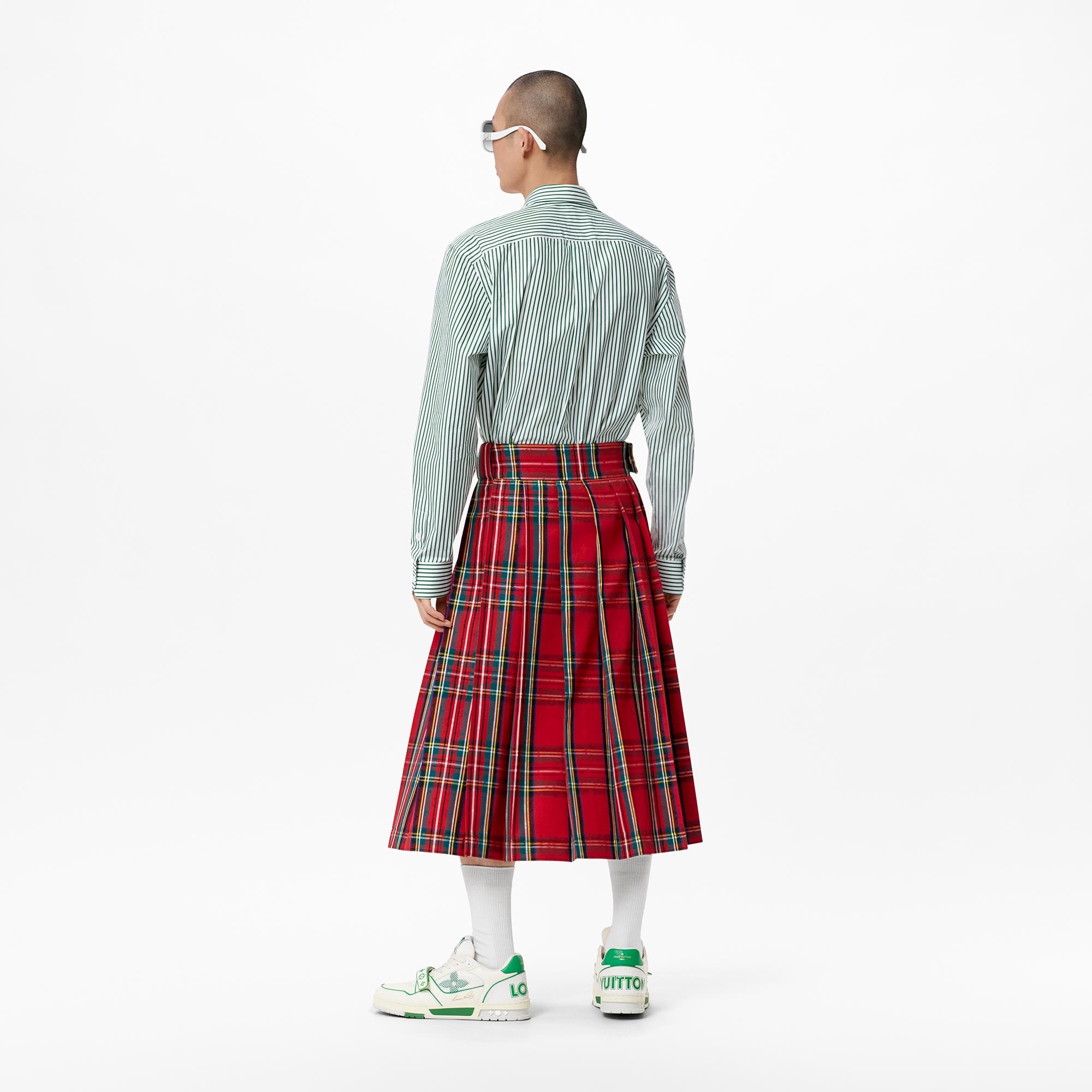 Tartan Check Pleated Skirt - 5