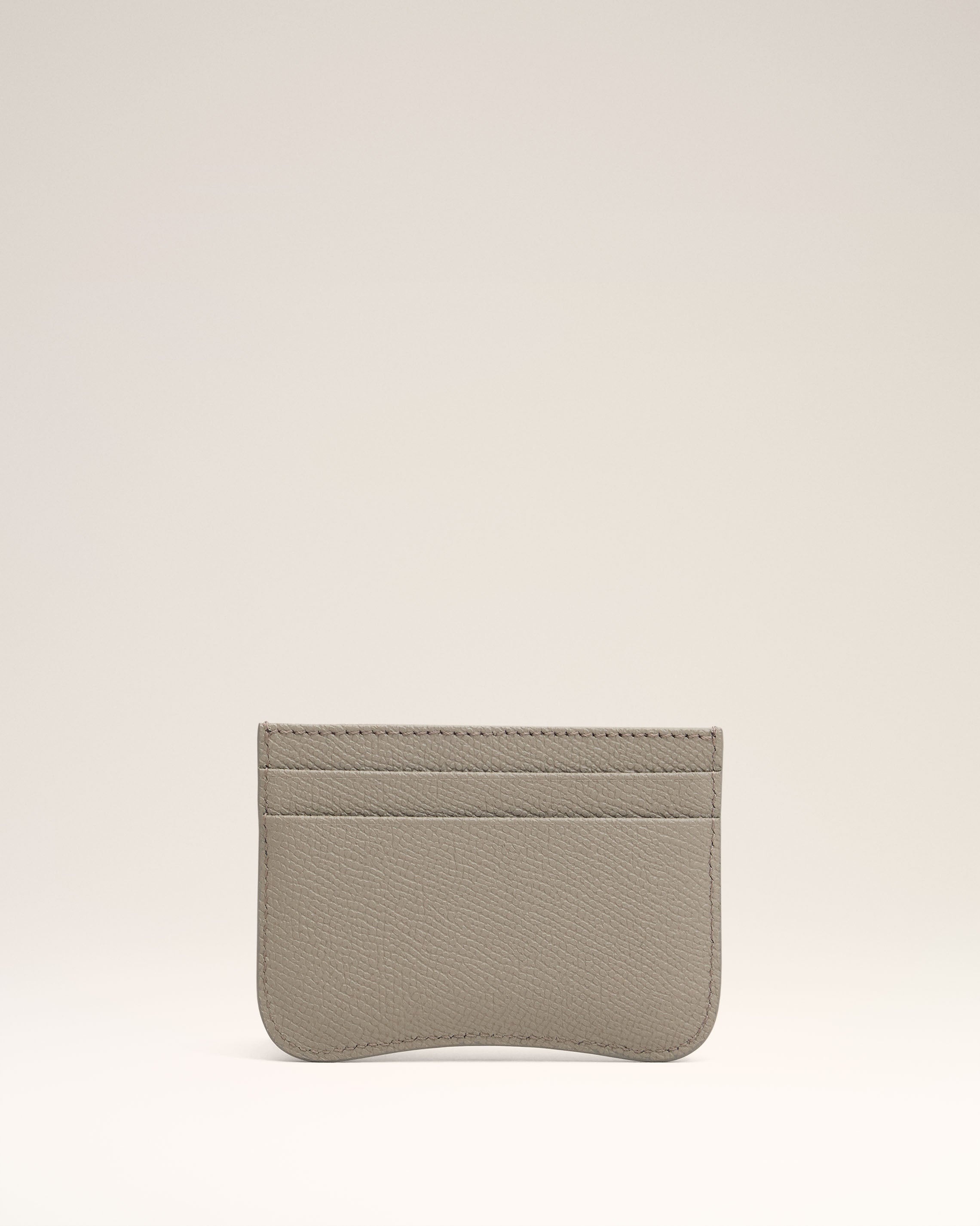 GREY LEATHER PARIS PARIS CARD HOLDER - 2