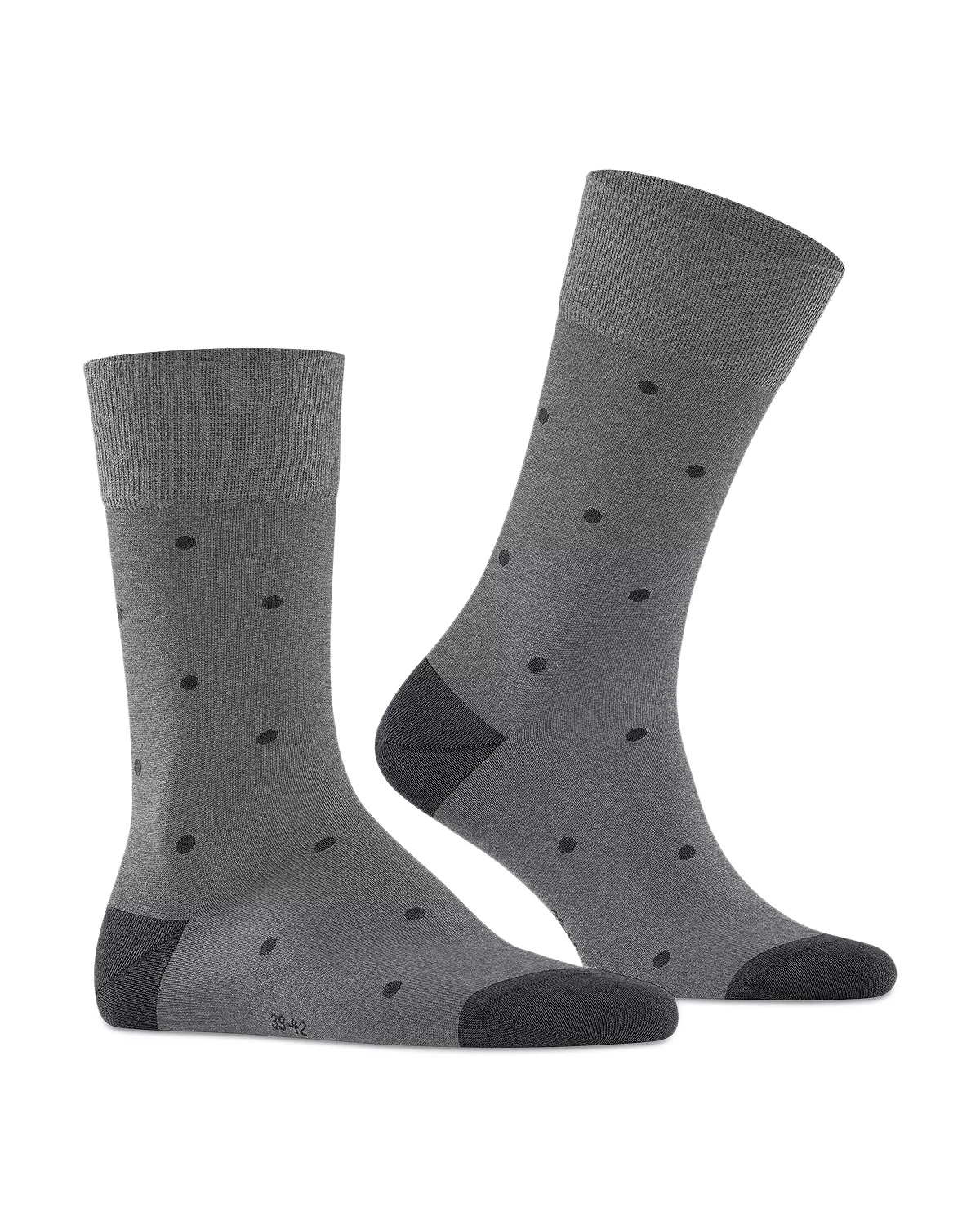 Mercerized Cotton & Nylon Dot Dress Socks - 4