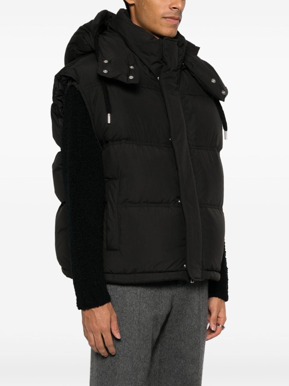 hooded padded gilet - 3