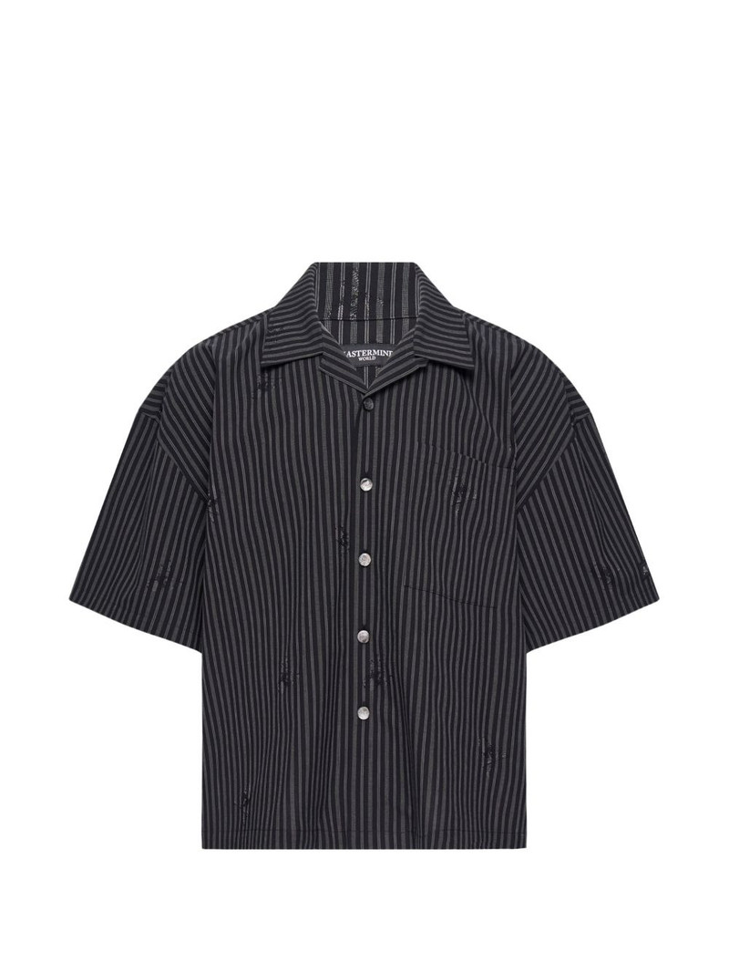 distressed striped shirt 1
