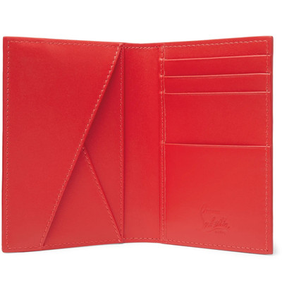 Christian Louboutin Studded Full-Grain Leather Cardholder outlook