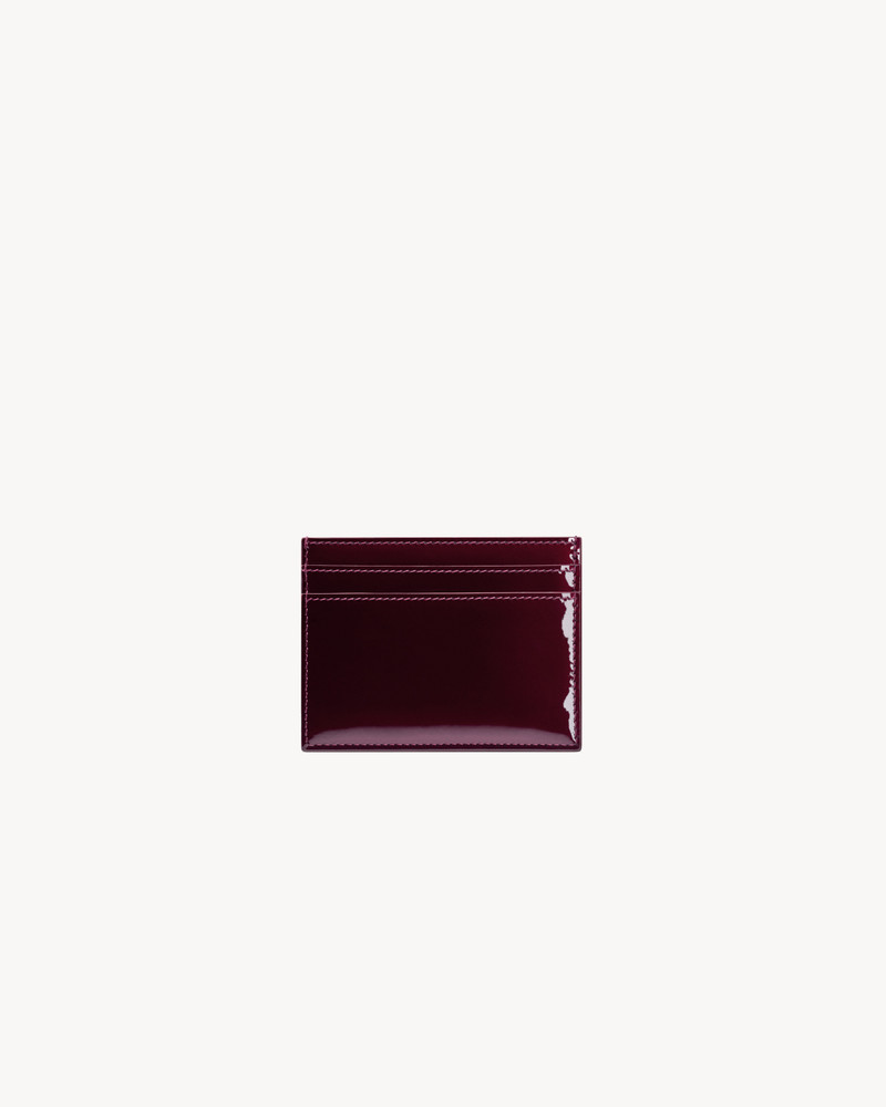 SAINT LAURENT SAINT LAURENT PARIS CARD CASE IN PATENT LEATHER outlook