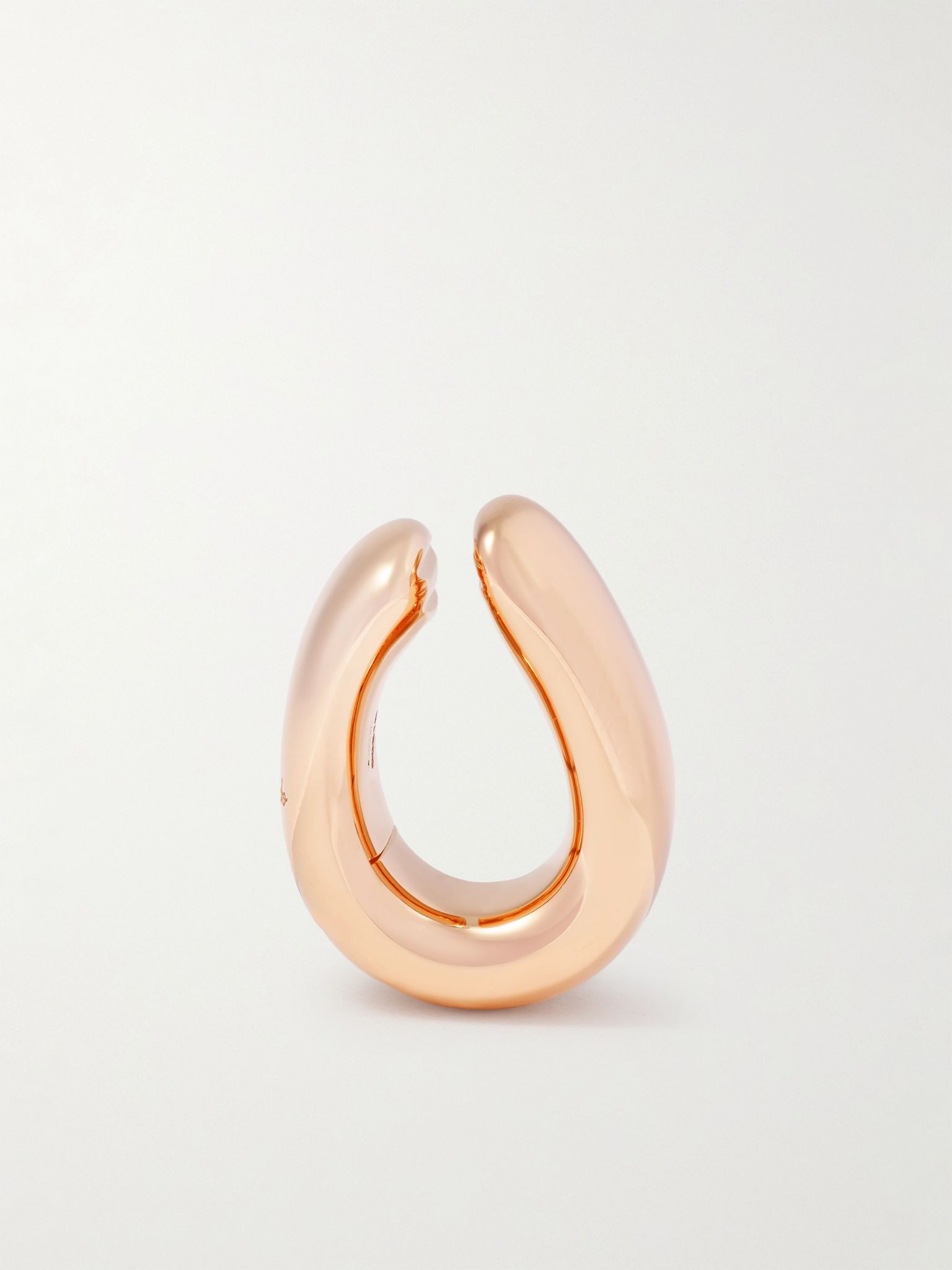 Iconica 18-karat rose gold clip earrings Gold - 3