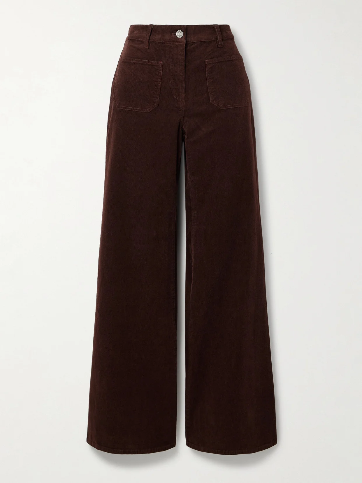 Florence Cotton-blend Corduroy Flared Pants - 1