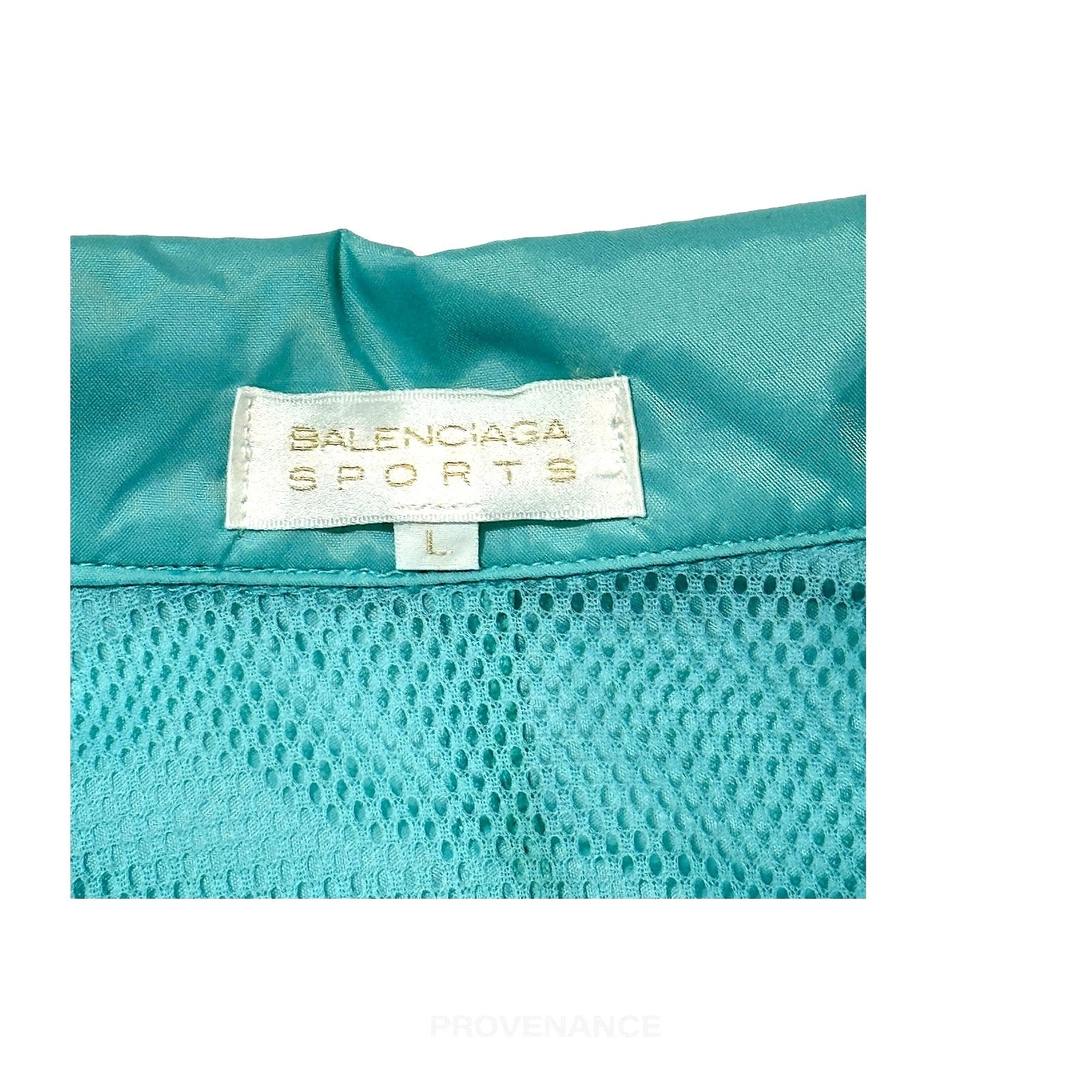 Balenciaga Sport Windbreaker Jacket - Teal - 10