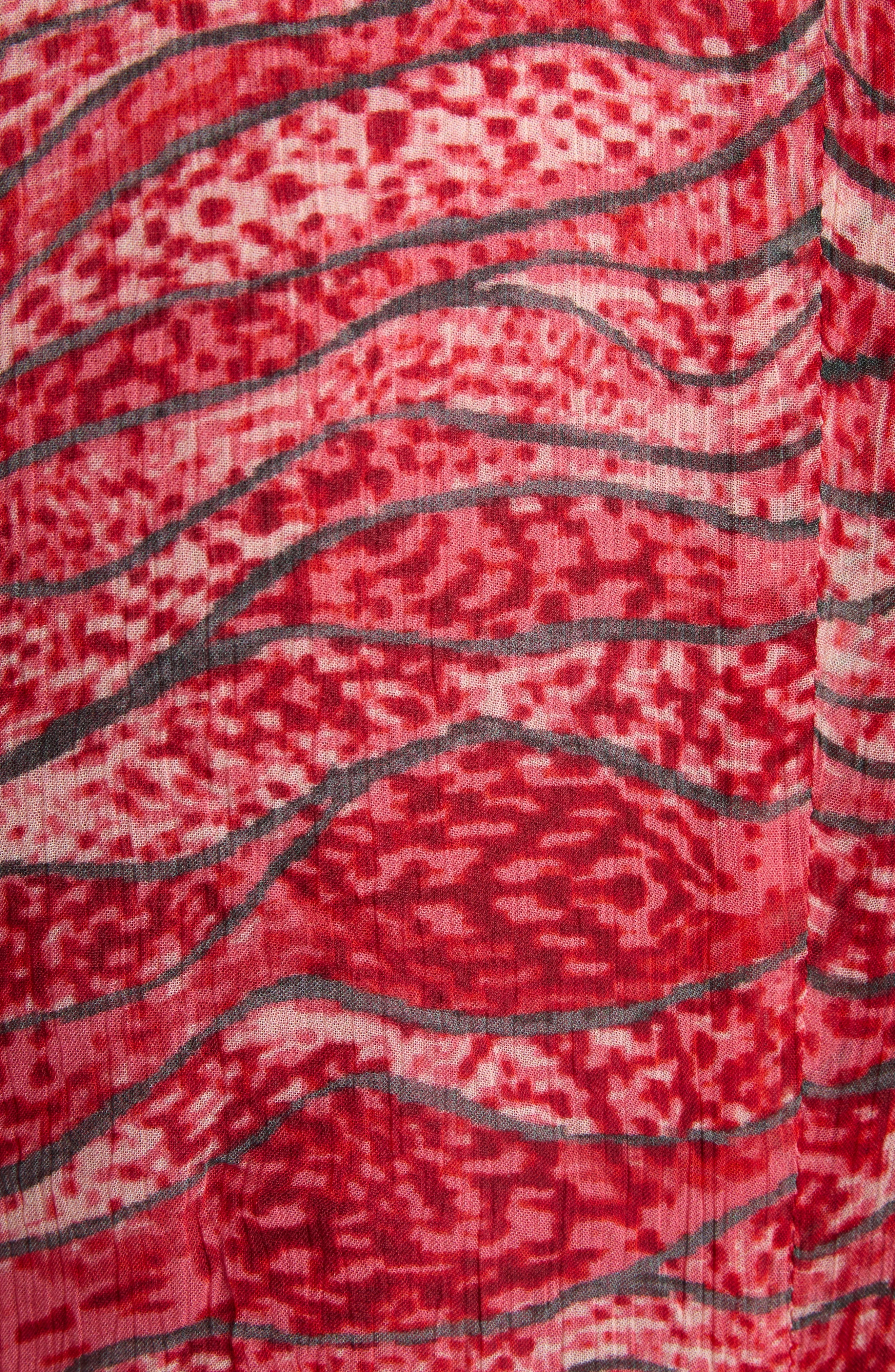 Isabel Marant Étoile Vivienne Abstract Print Georgette Dress in Red at Nordstrom - 6