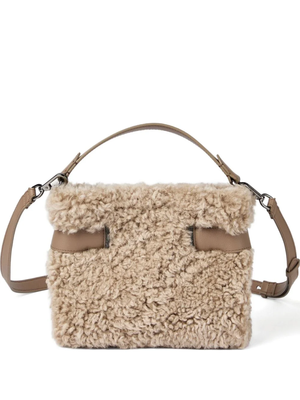 shearling mini bag - 1