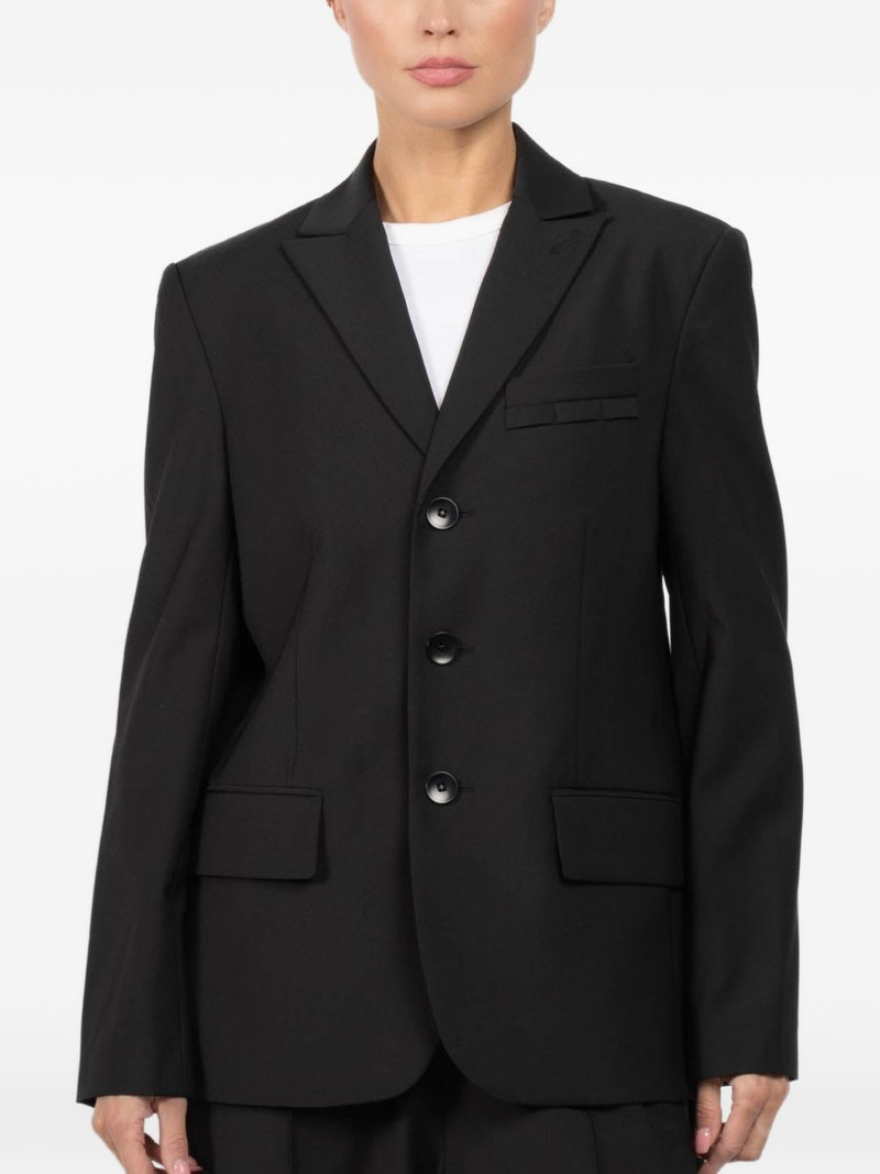 button-fastening flap-pocket blazer 1