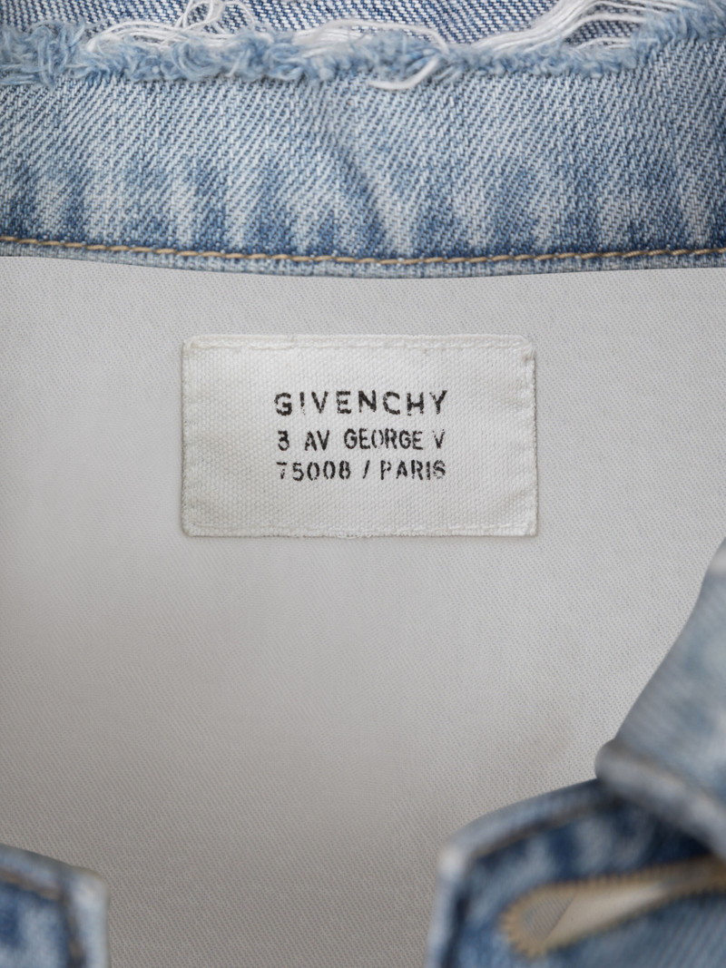 GIVENCHY Atelier oversized destroyed jacket in denim 7