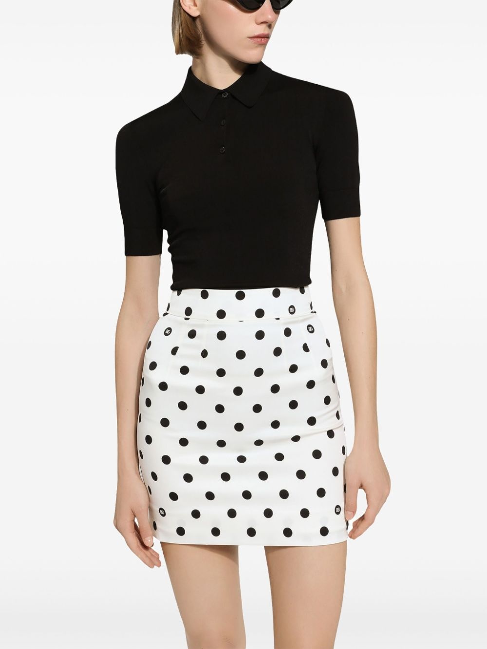 polka-dot mini skirt - 5