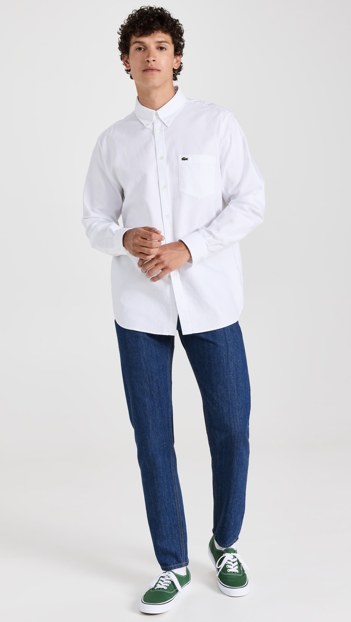 Regular Fit Oxford Cotton Shirt - 4