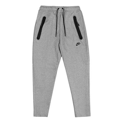 Nike Sportswear Tech Fleece Casual Sports Drawstring Long Pants dark grey Gray CU4502-063 - 1