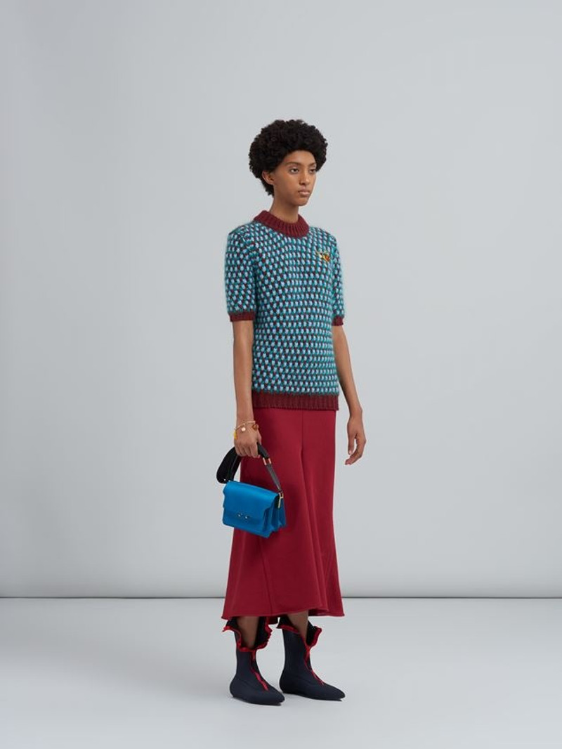 Marni COTTON SWEATSHIRT MIDI SKIRT outlook